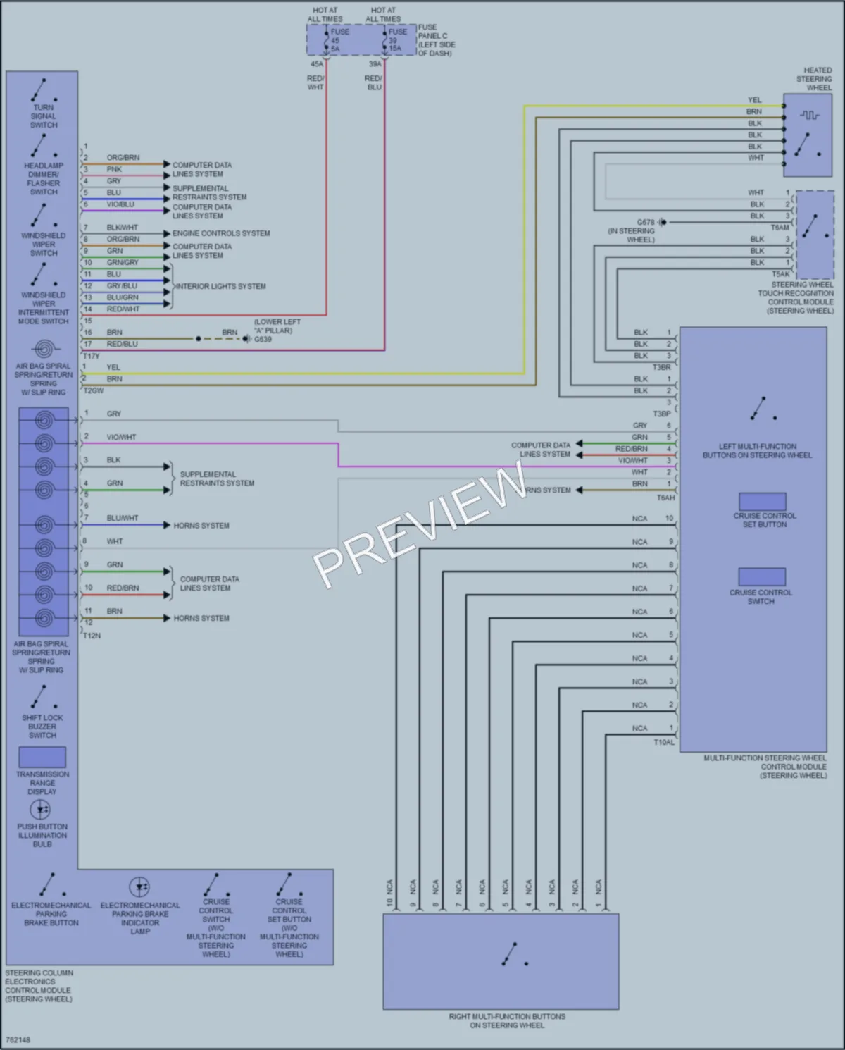 2021 Volkswagen ID4 Body Control Modules wiring diagram preview
