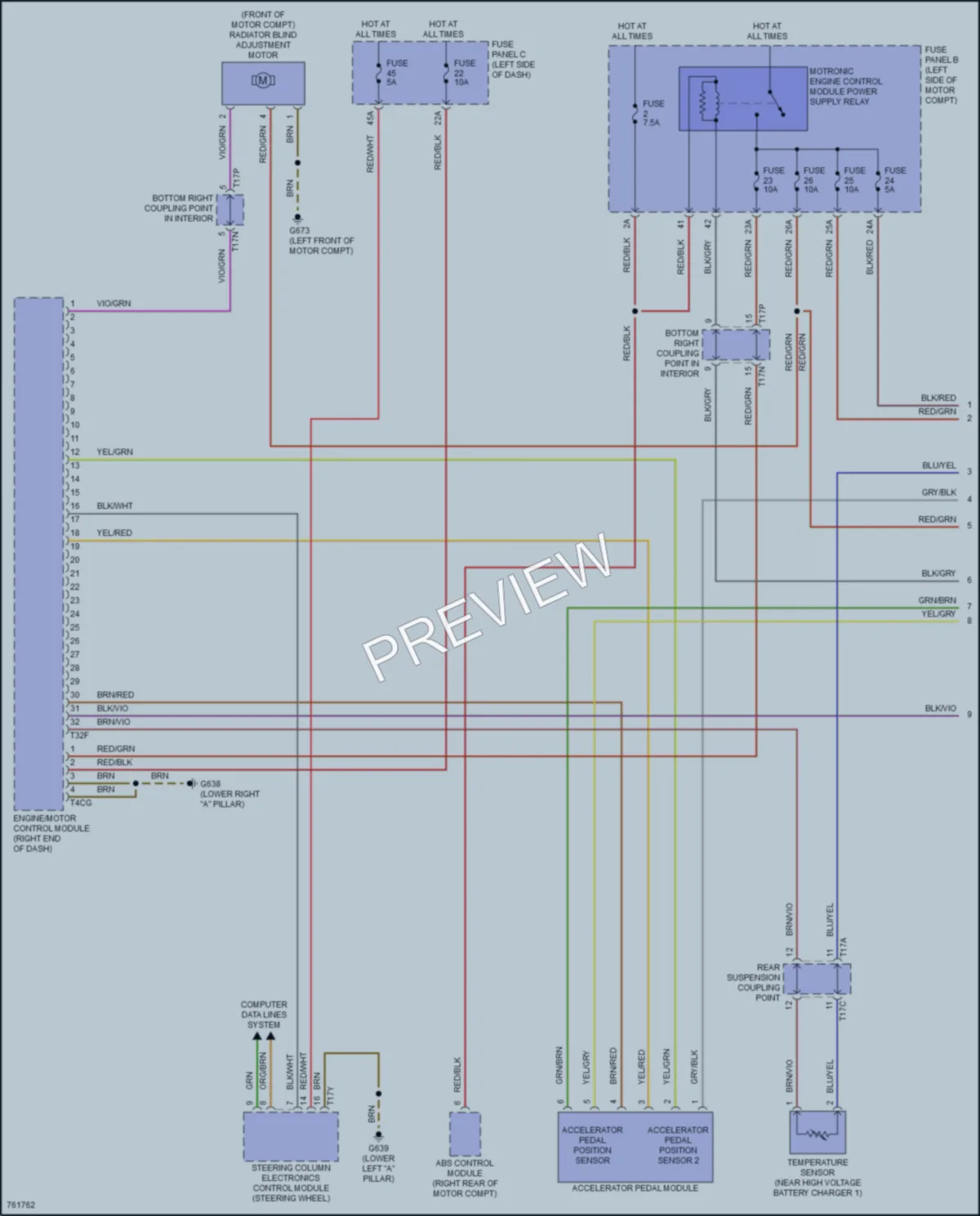 2021 Volkswagen ID4 Engine Performance wiring diagram preview
