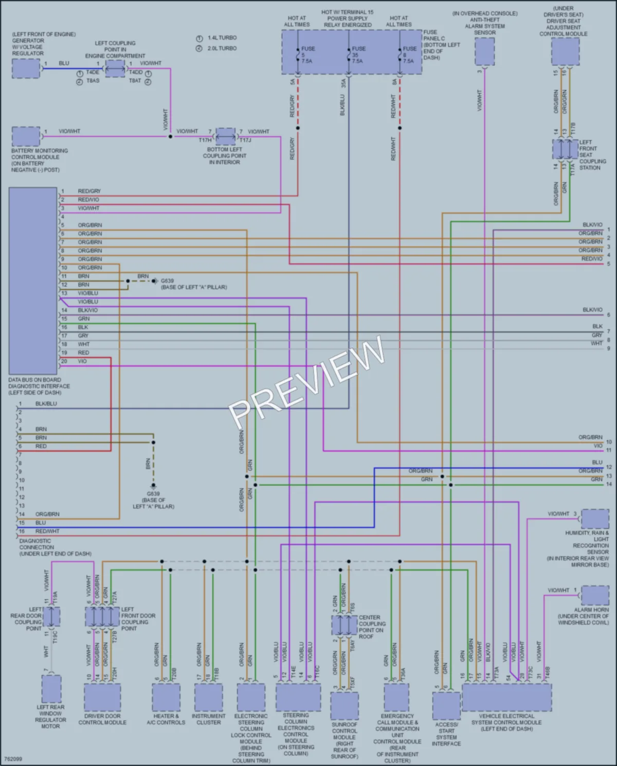 2021 Volkswagen Jetta Computer Data Lines wiring diagram preview