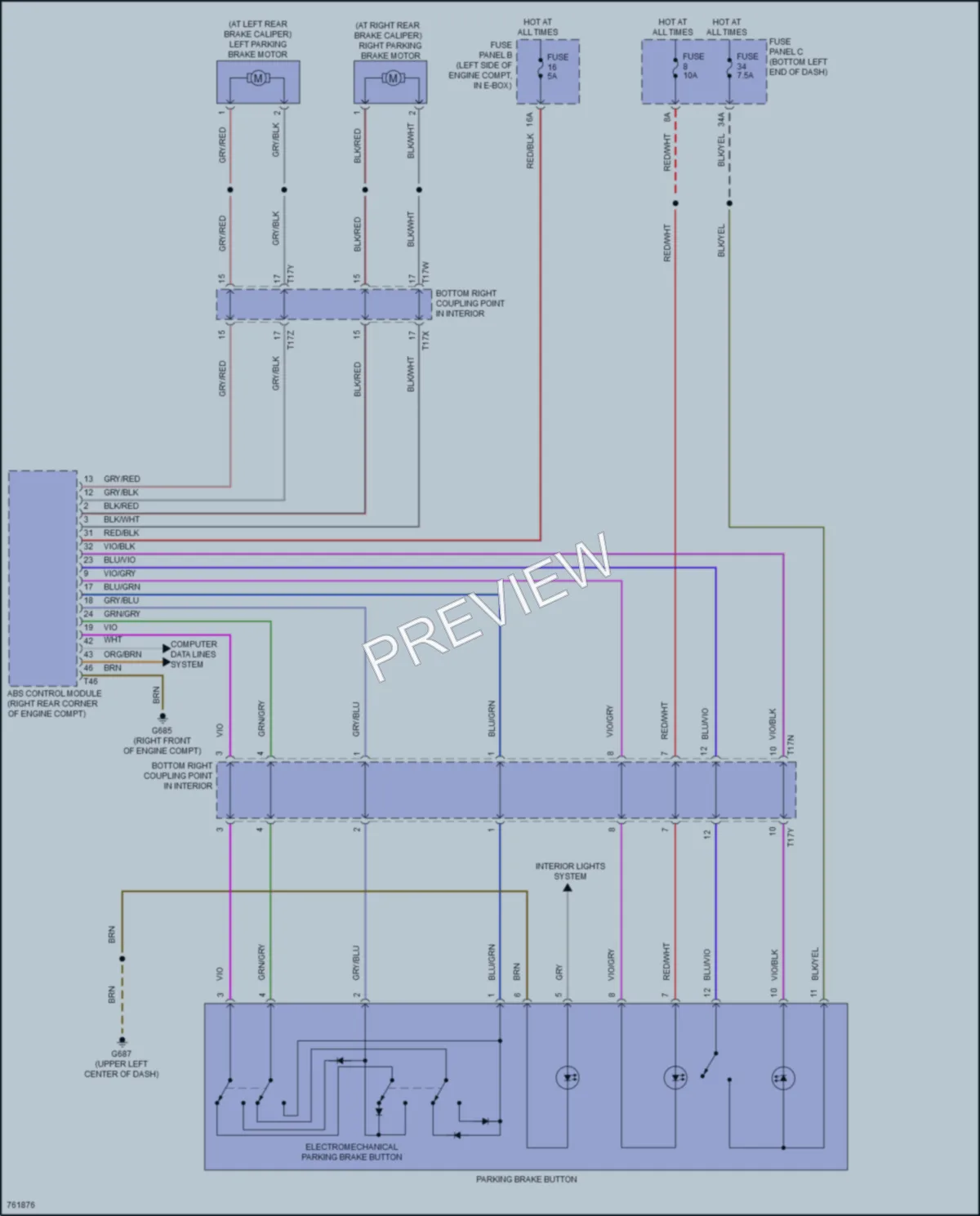 2021 Volkswagen Jetta Shift Interlock wiring diagram preview