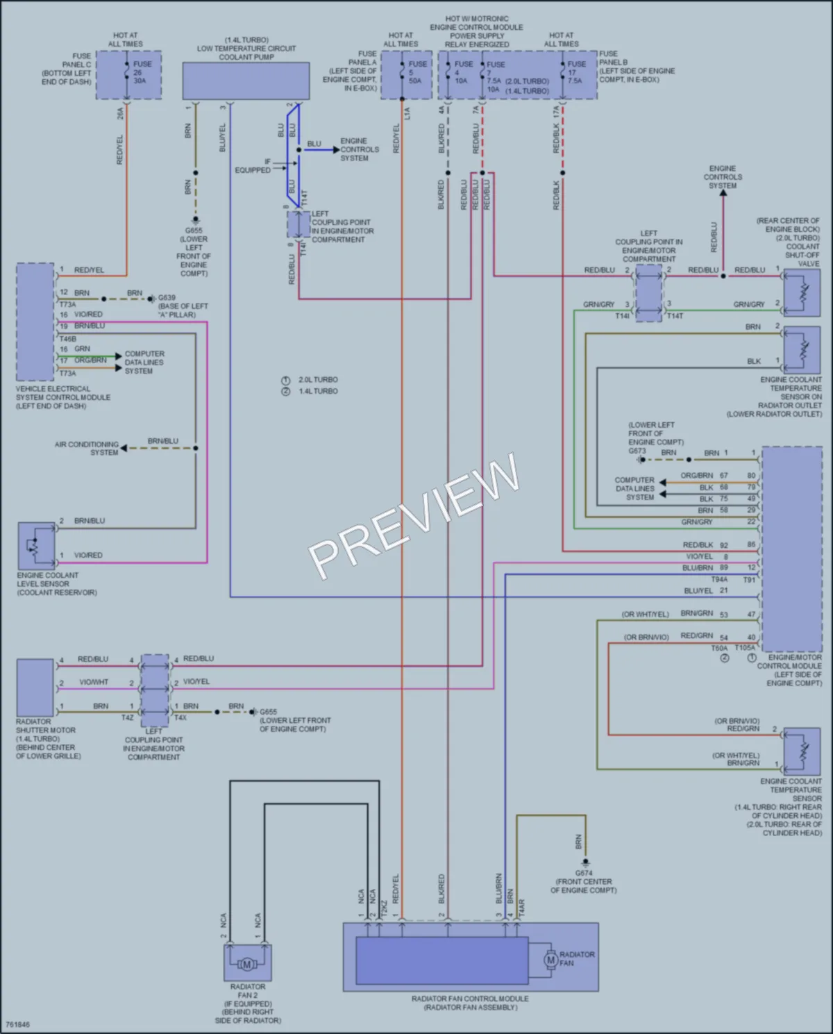 2021 Volkswagen JettaGLI Cooling Fan wiring diagram preview