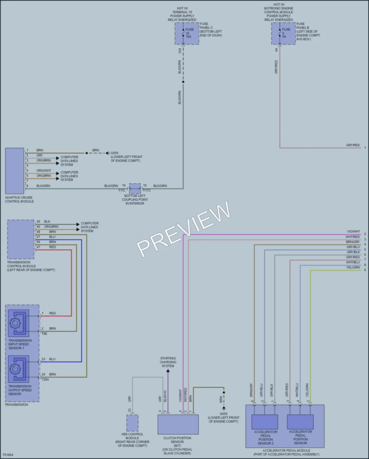 2021 Volkswagen JettaGLI Cruise Control wiring diagram preview