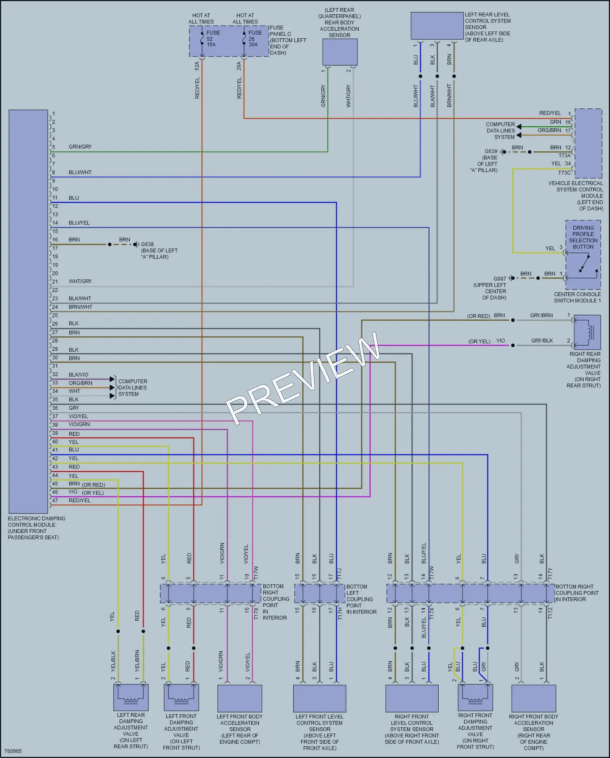 2021 Volkswagen JettaGLI Electronic Suspension wiring diagram preview