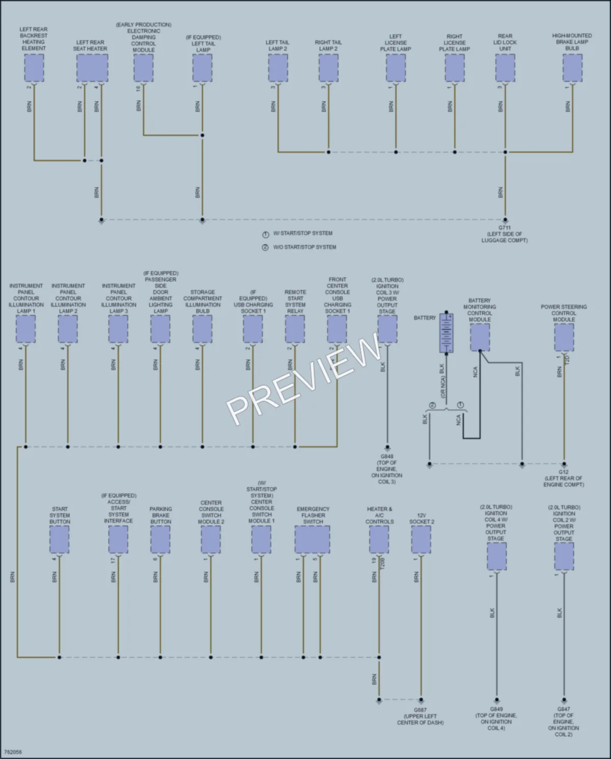 2021 Volkswagen JettaGLI Ground Distribution wiring diagram preview