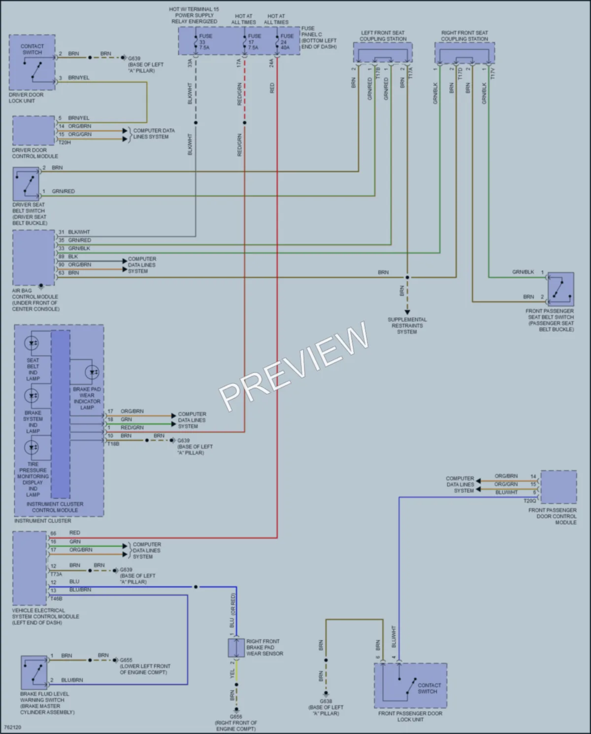 2021 Volkswagen JettaGLI Warning Systems wiring diagram preview