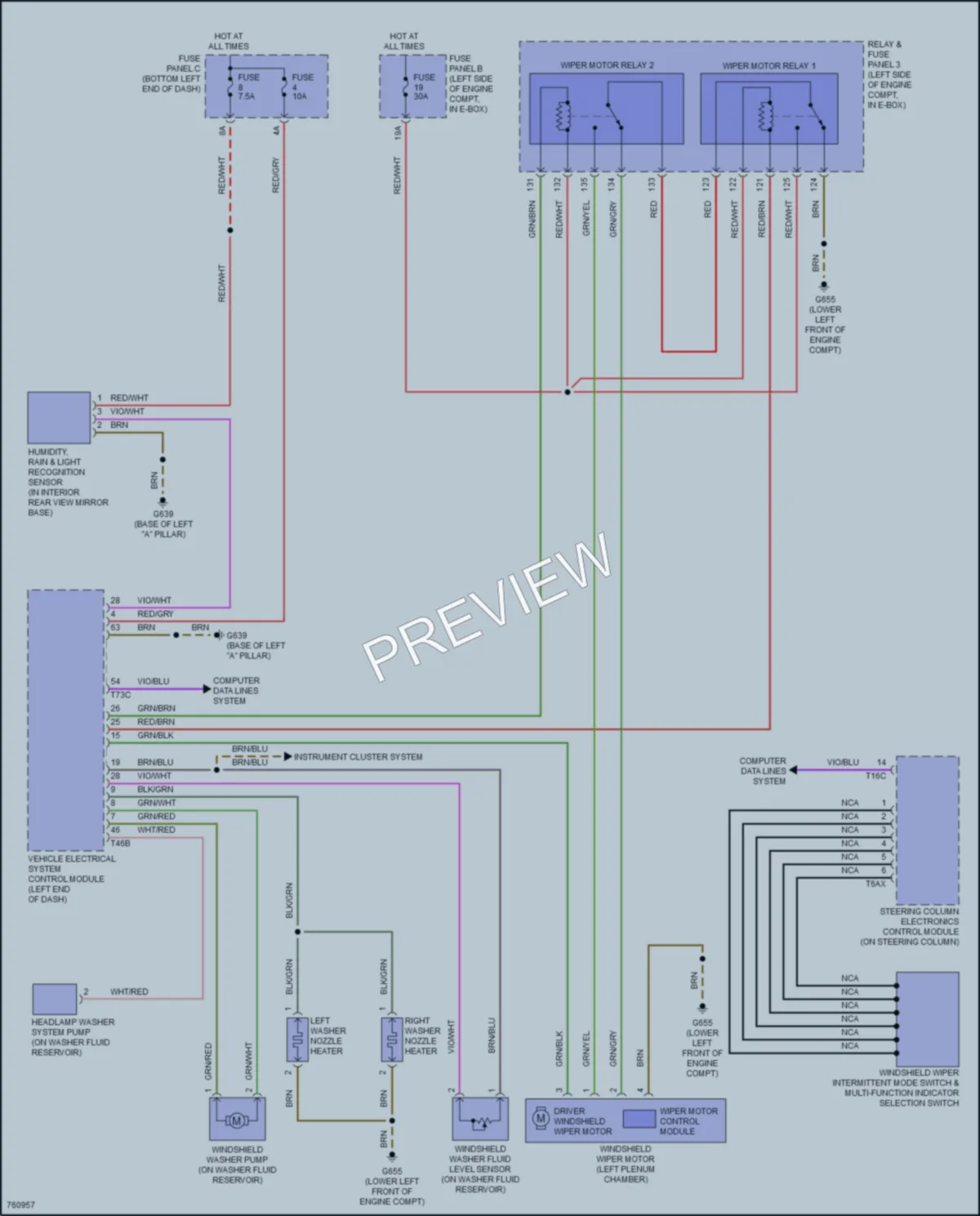 2021 Volkswagen JettaGLI Wiper Washer wiring diagram preview