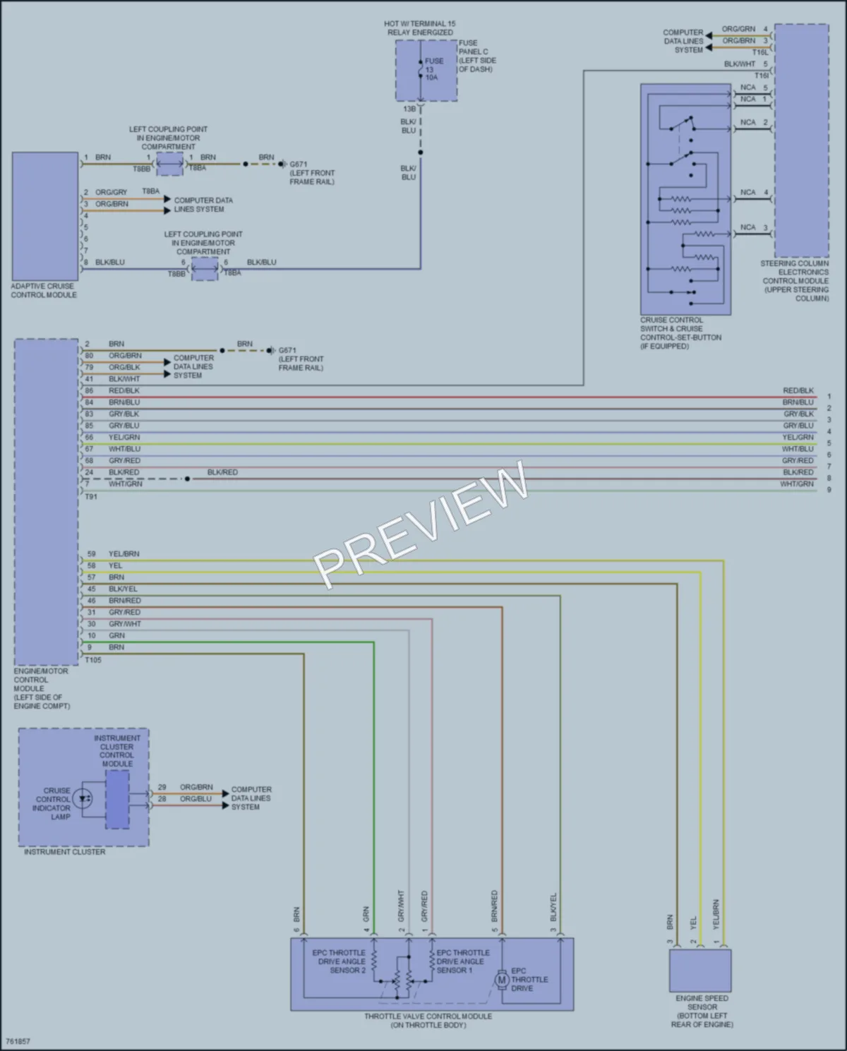 2021 Volkswagen Passat Cruise Control wiring diagram preview