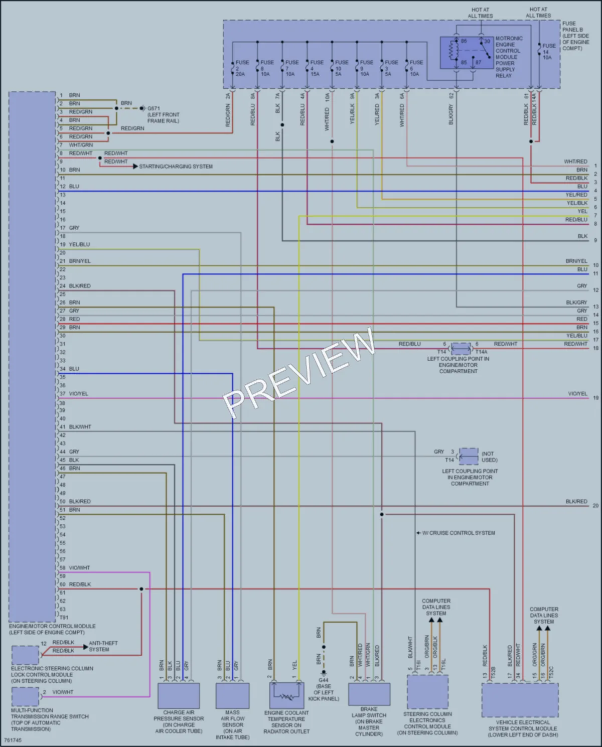 2021 Volkswagen Passat Engine Performance wiring diagram preview