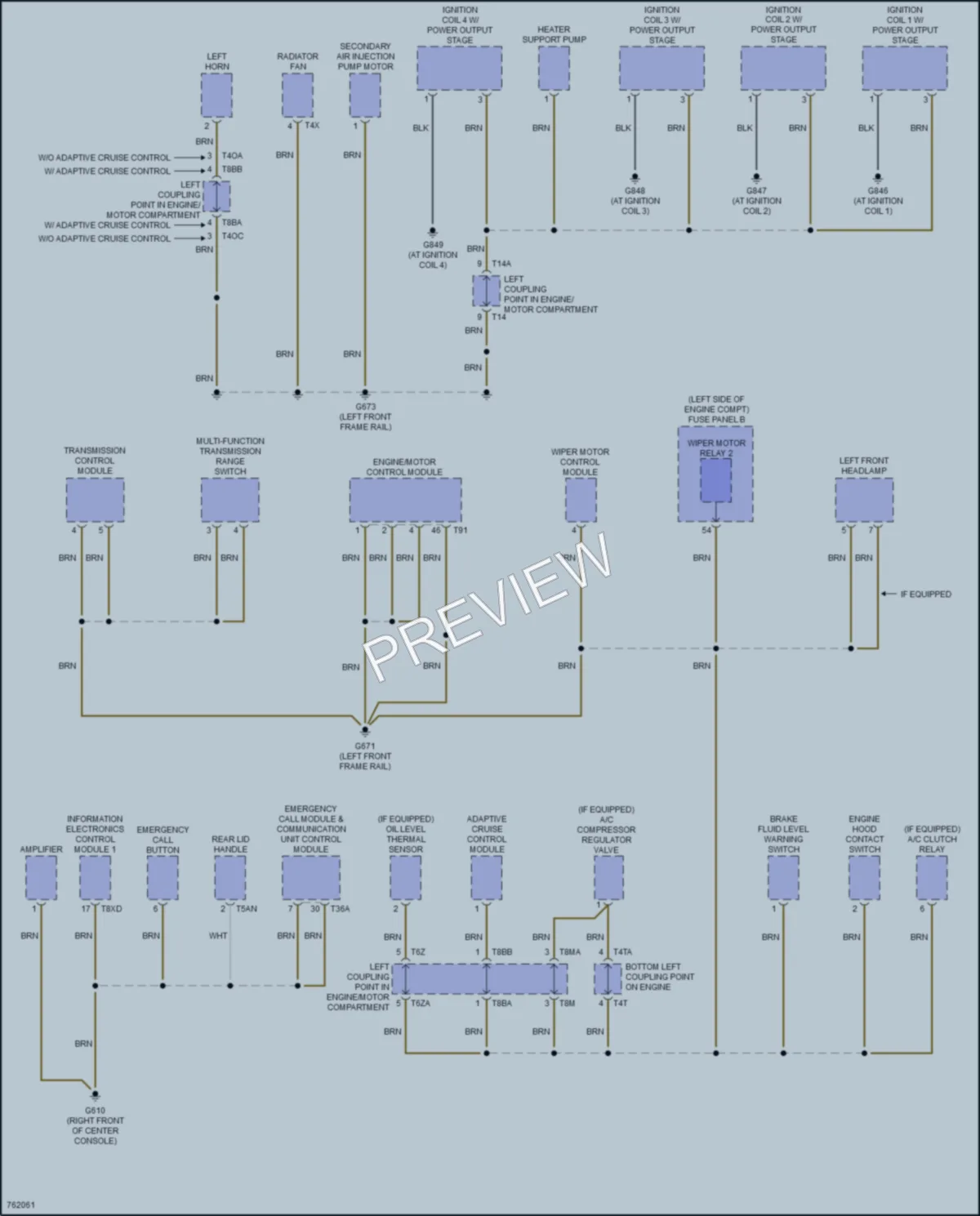 2021 Volkswagen Passat Ground Distribution wiring diagram preview