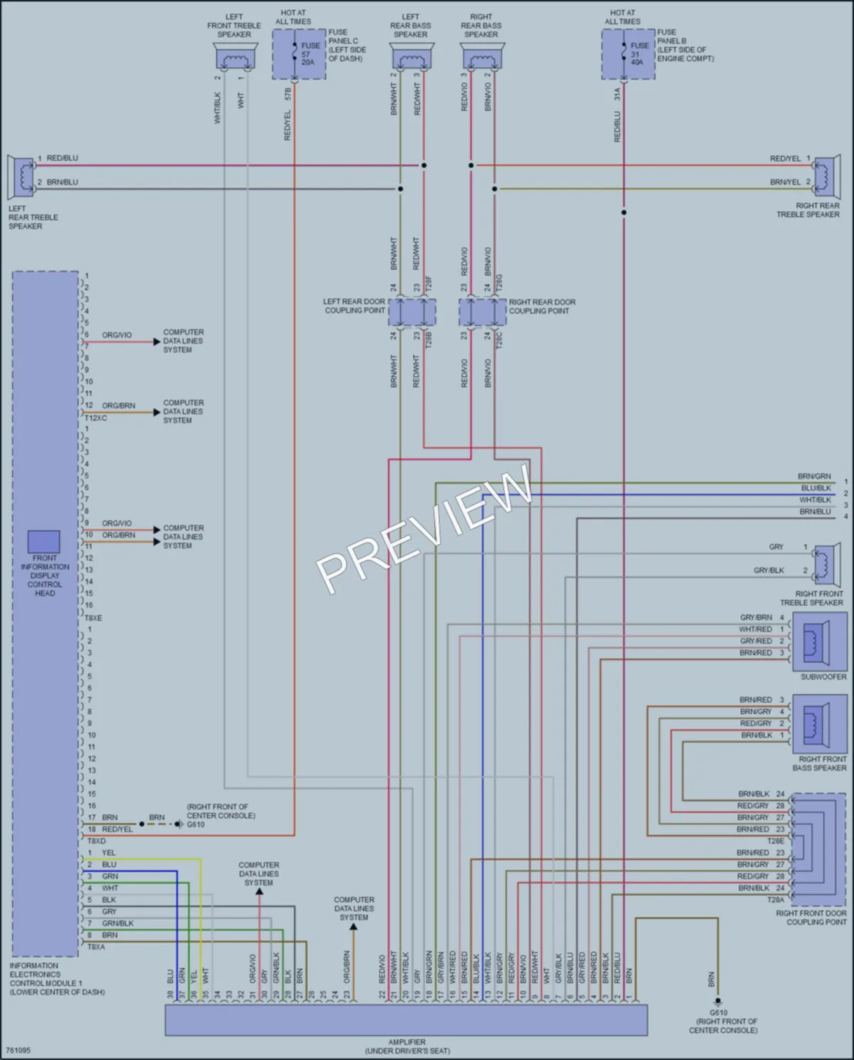 2021 Volkswagen Passat Radio wiring diagram preview