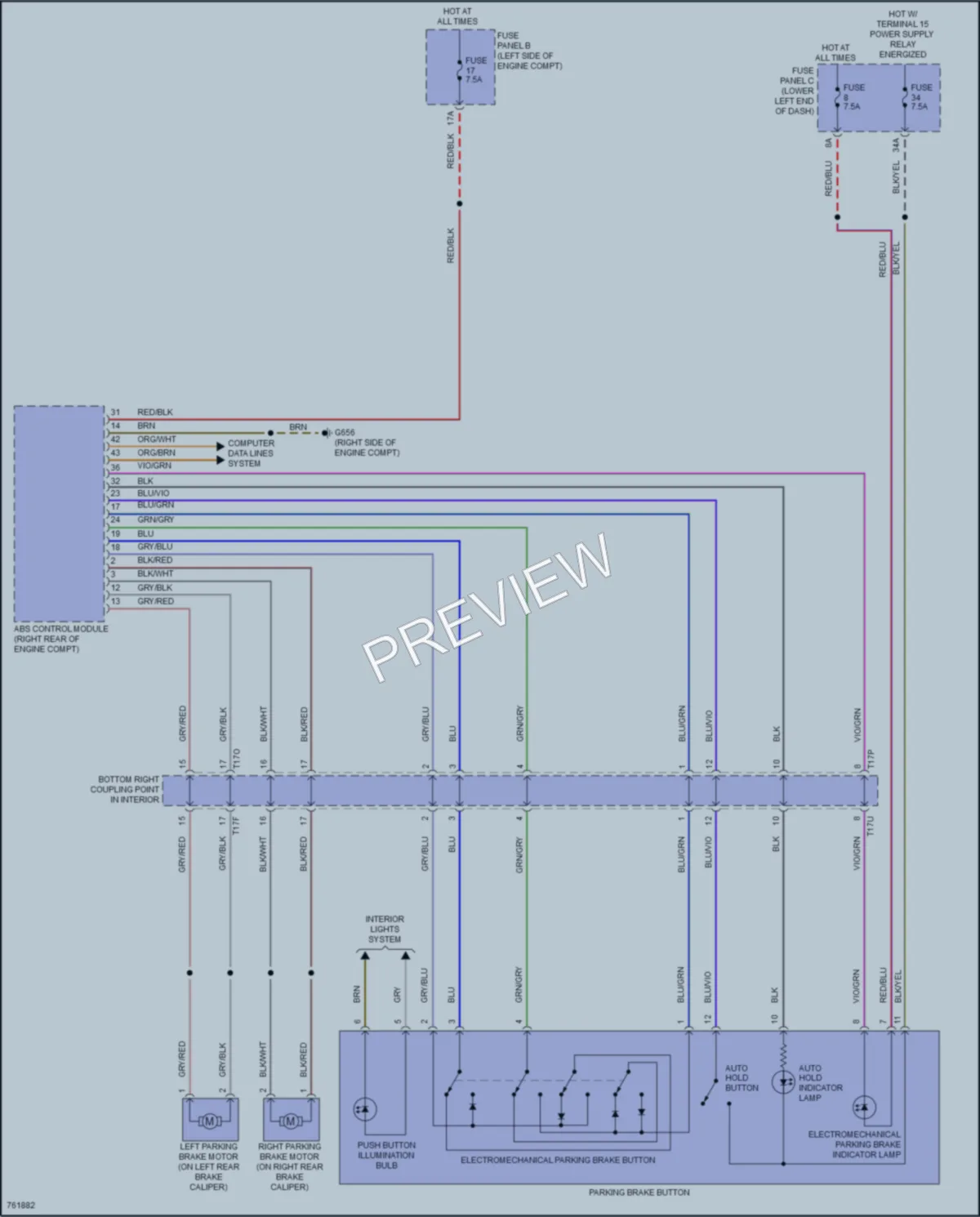 2021 Volkswagen Tiguan Shift Interlock wiring diagram preview
