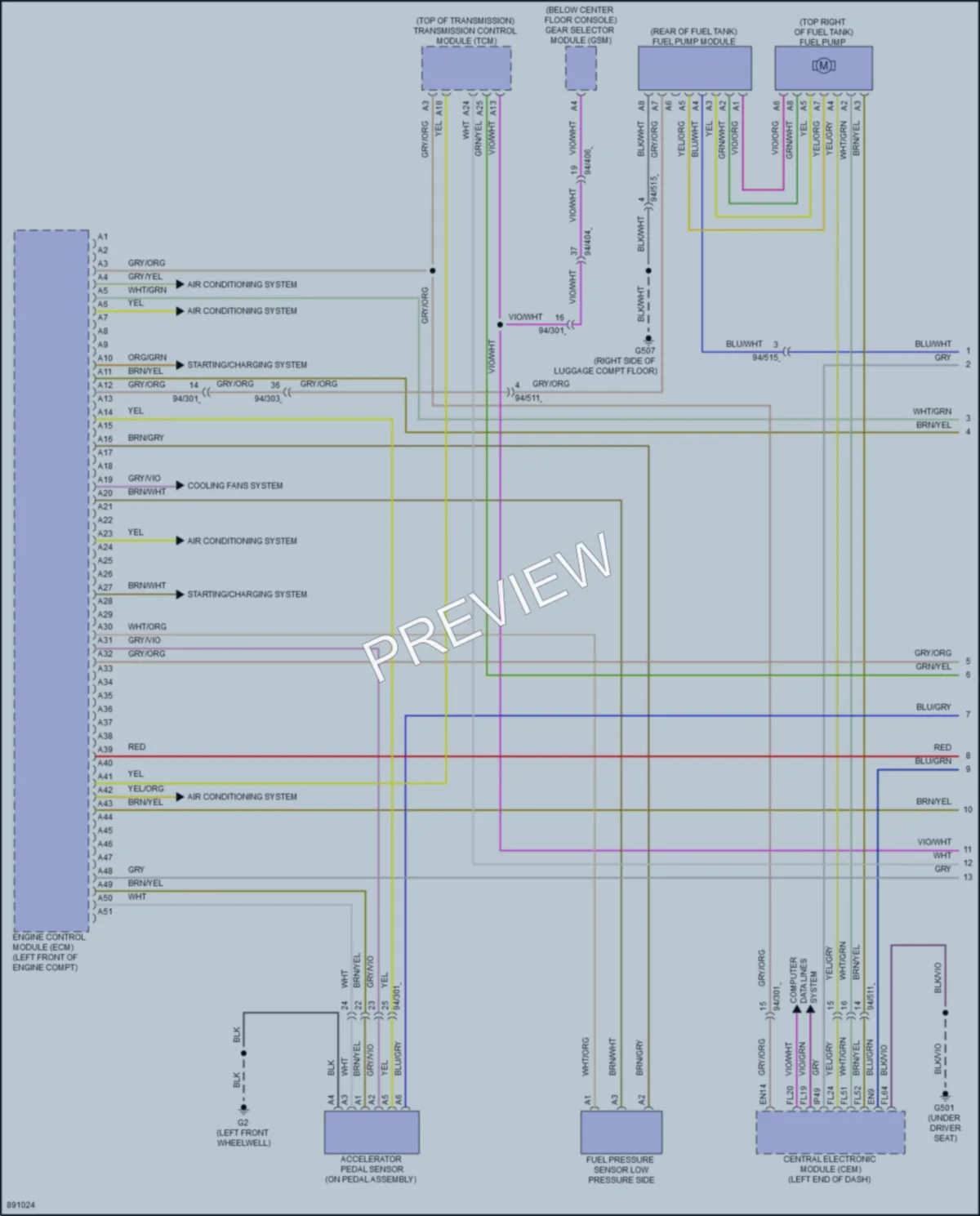 2021 Volvo S60 Engine Performance wiring diagram preview