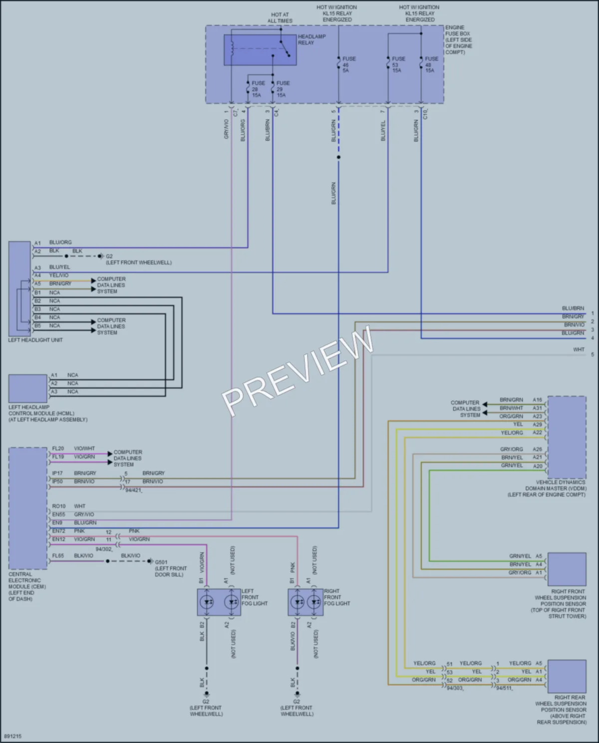 2021 Volvo S60 Headlights wiring diagram preview