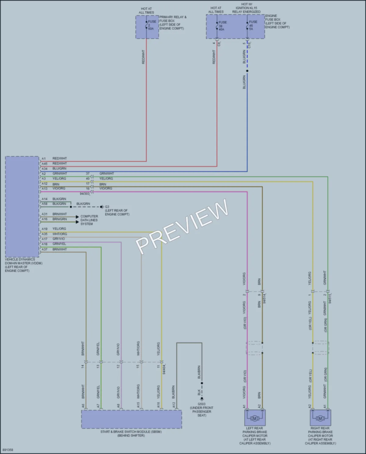2021 Volvo S60PlugIn Shift Interlock wiring diagram preview