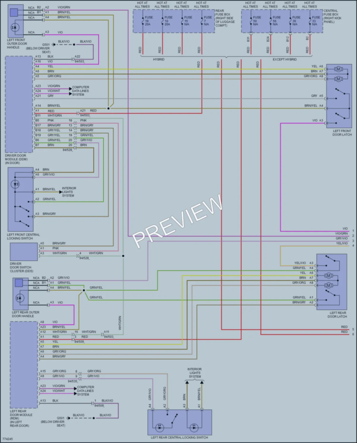 2021 Volvo XC90 Anti Theft wiring diagram preview