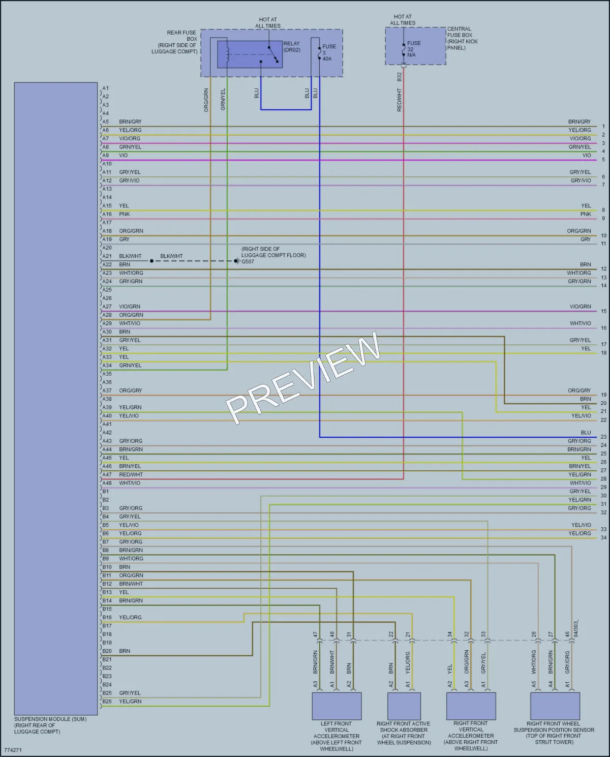 2021 Volvo XC90 Electronic Suspension wiring diagram preview