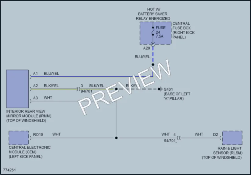 2021 Volvo XC90PlugIn Power Mirrors wiring diagram preview