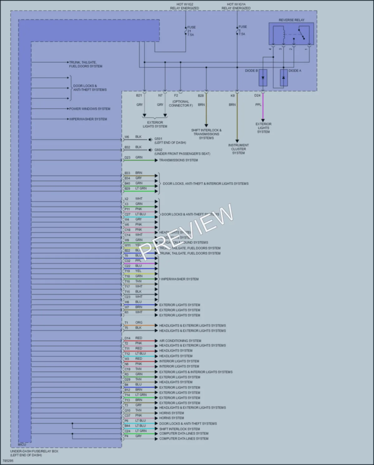 2022 Acura ILX Body Control Modules wiring diagram preview