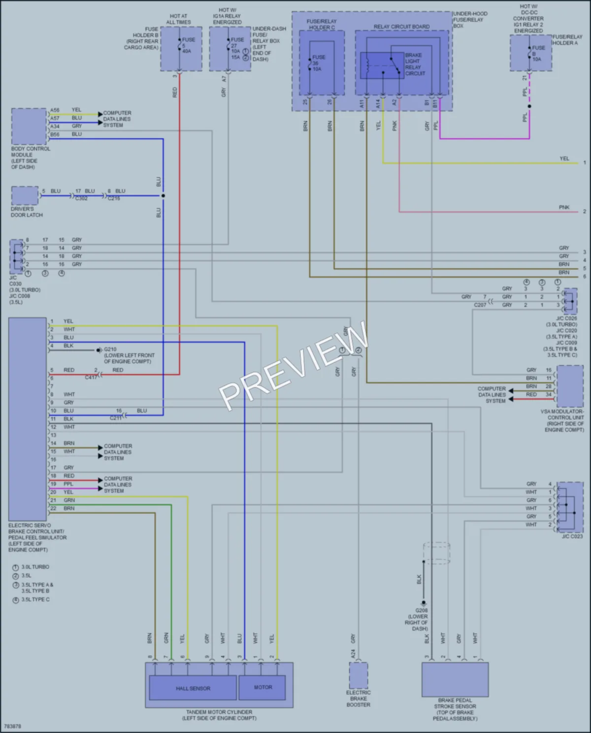 2022 Acura MDX Anti Lock Brakes wiring diagram preview
