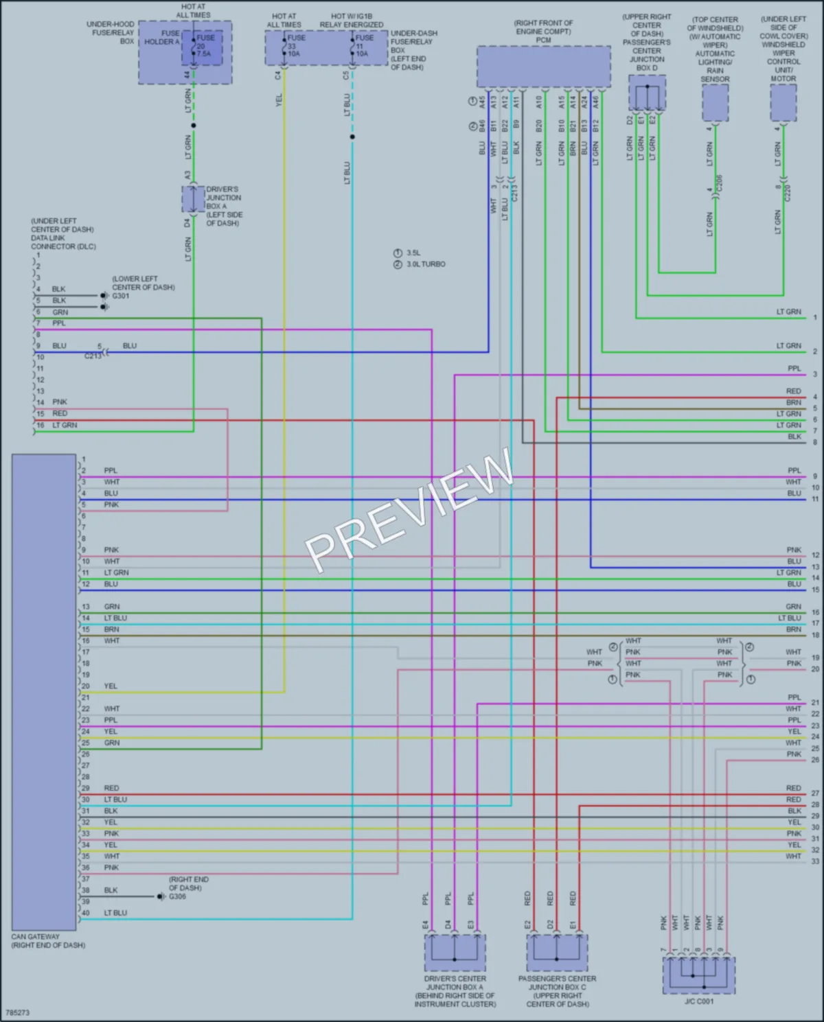 2022 Acura MDX Computer Data Lines wiring diagram preview