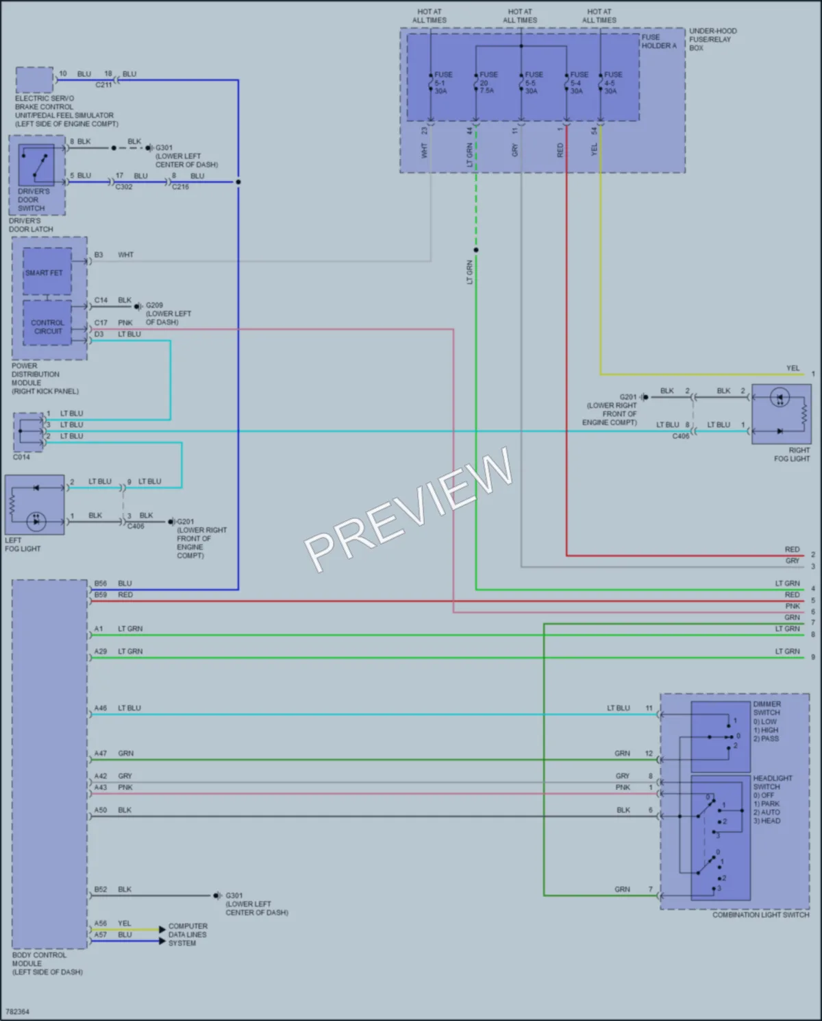 2022 Acura MDX Headlights wiring diagram preview