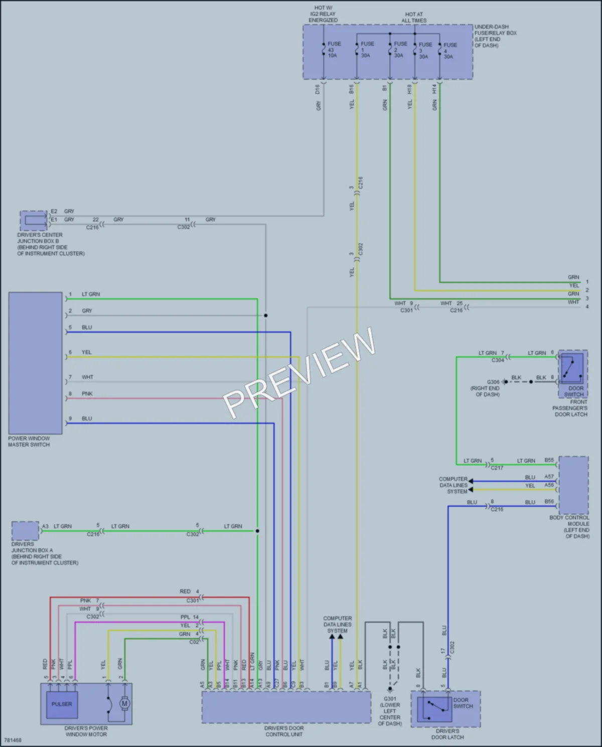 2022 Acura MDX Power Windows wiring diagram preview