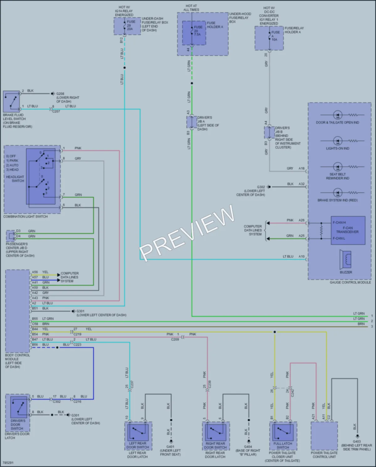 2022 Acura MDX Warning Systems wiring diagram preview
