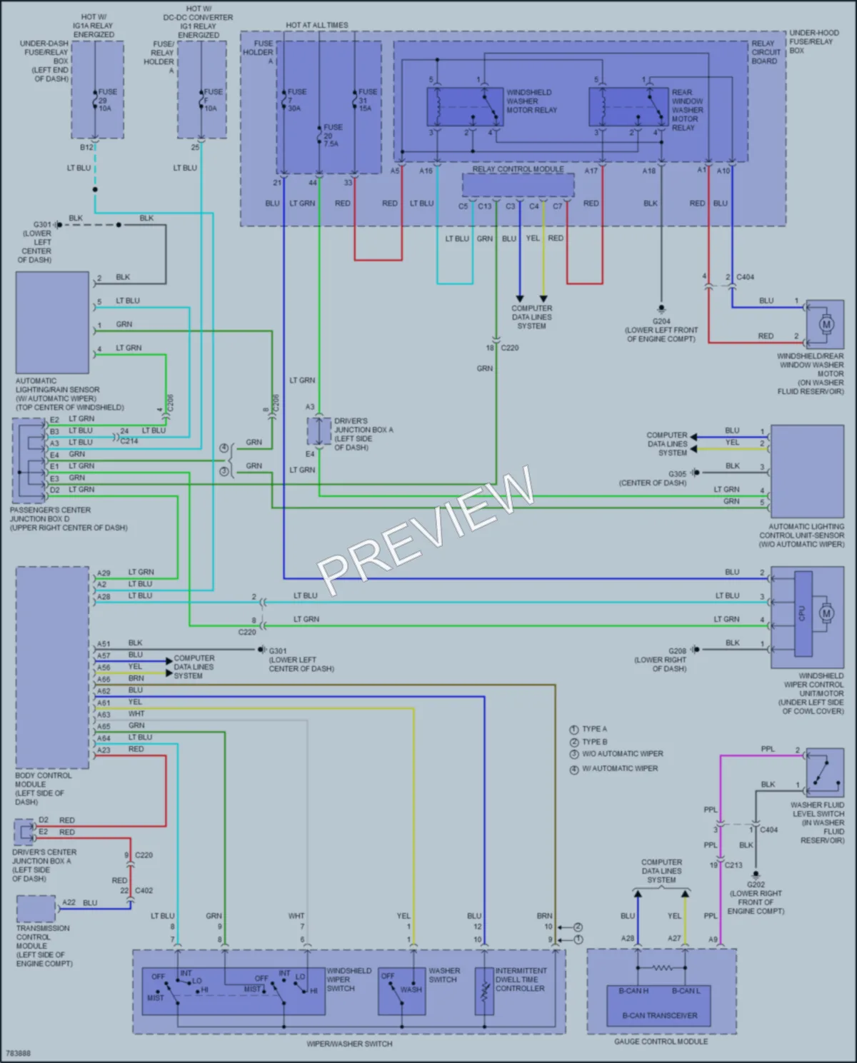 2022 Acura MDX Wiper Washer wiring diagram preview
