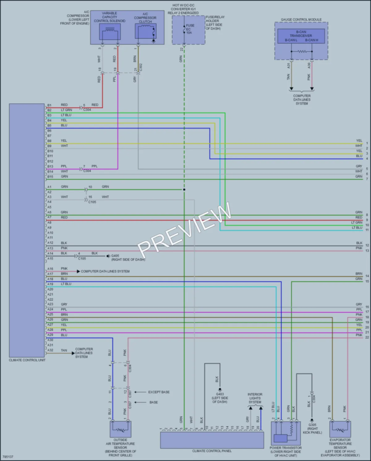 2022 Acura RDX Air Conditioning wiring diagram preview