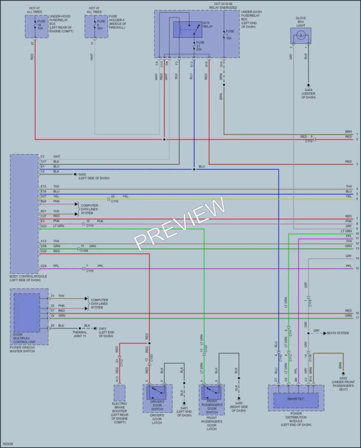 2022 Acura RDX Interior Lights wiring diagram preview
