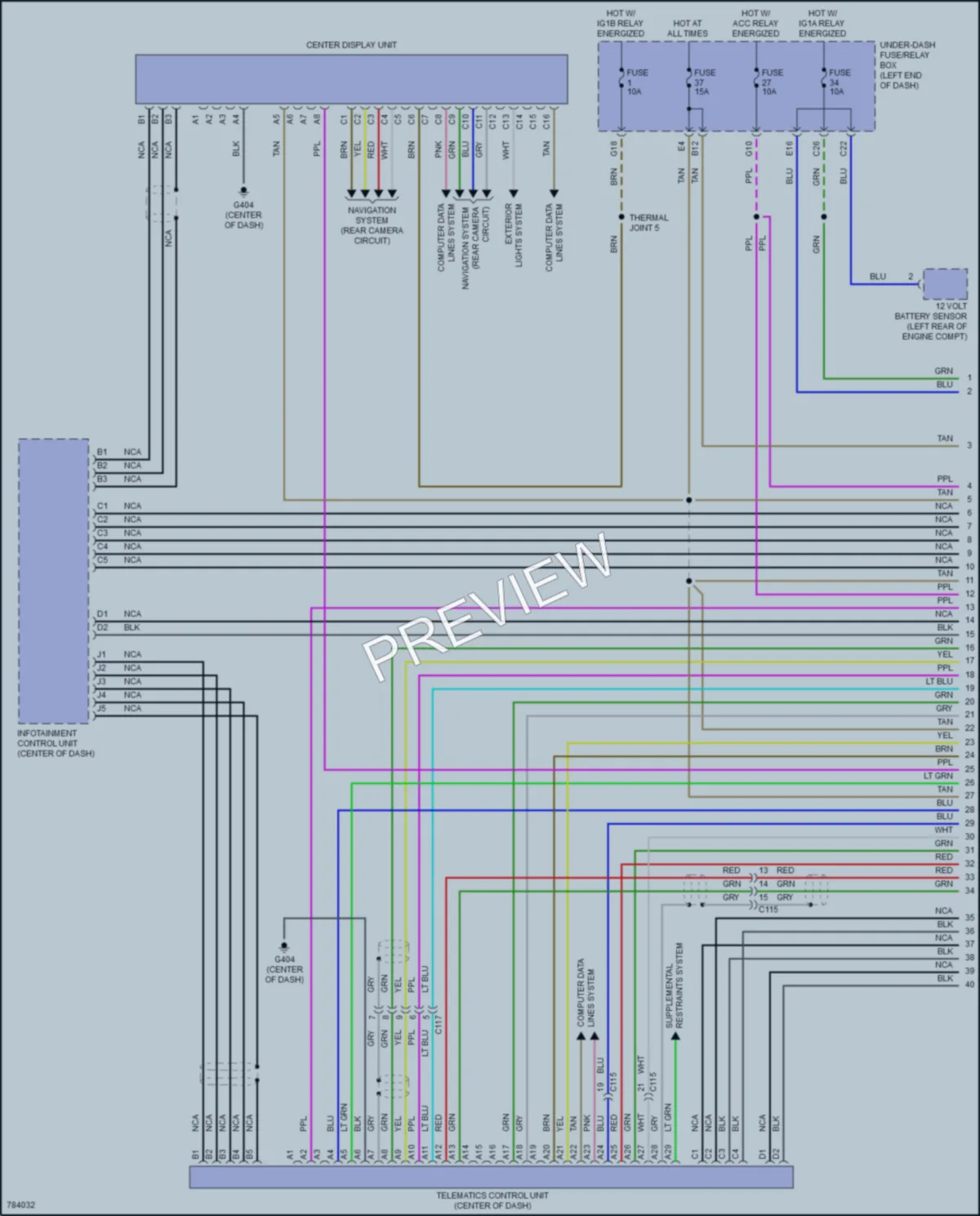 2022 Acura RDX Radio wiring diagram preview