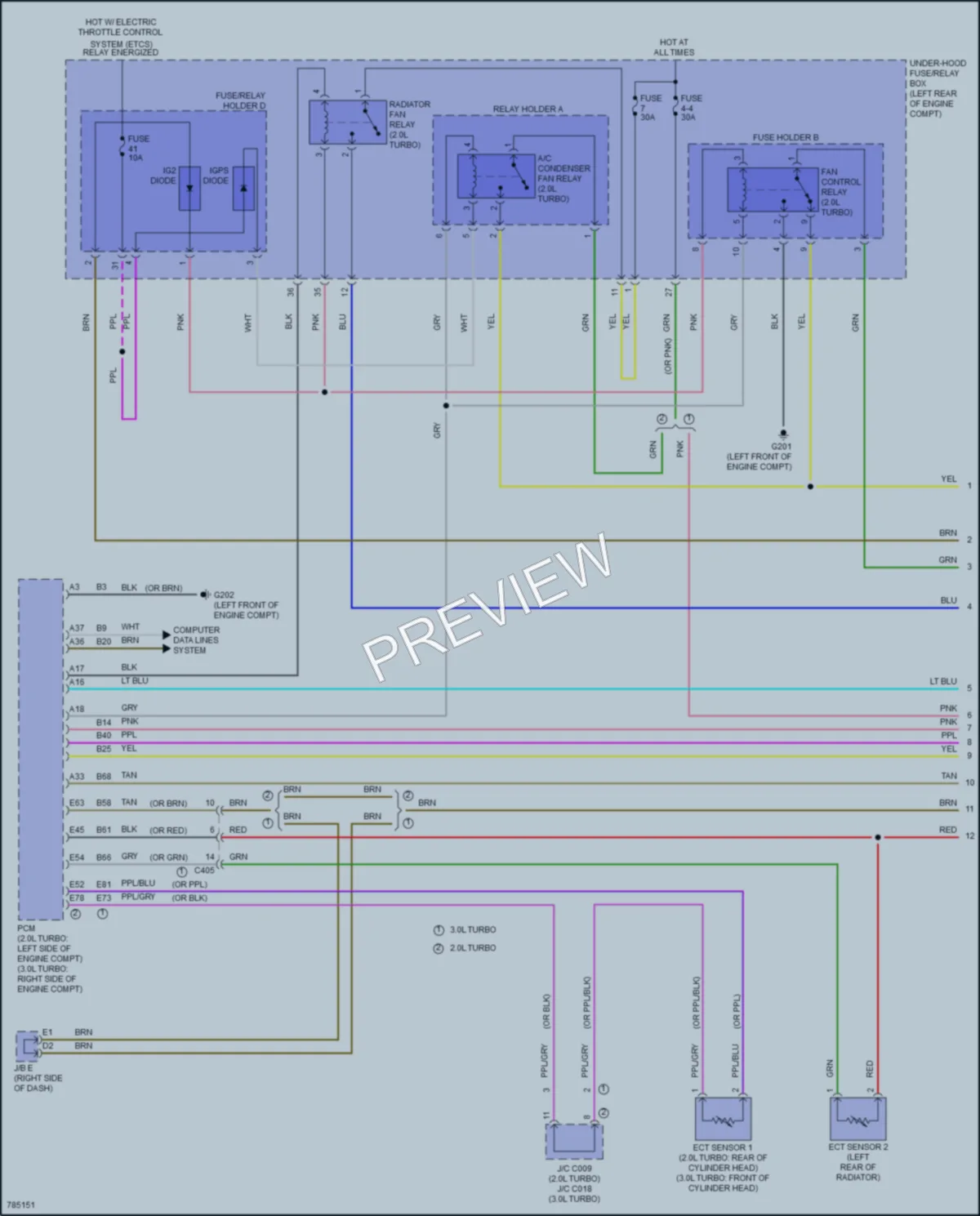 2022 Acura TLX Cooling Fan wiring diagram preview