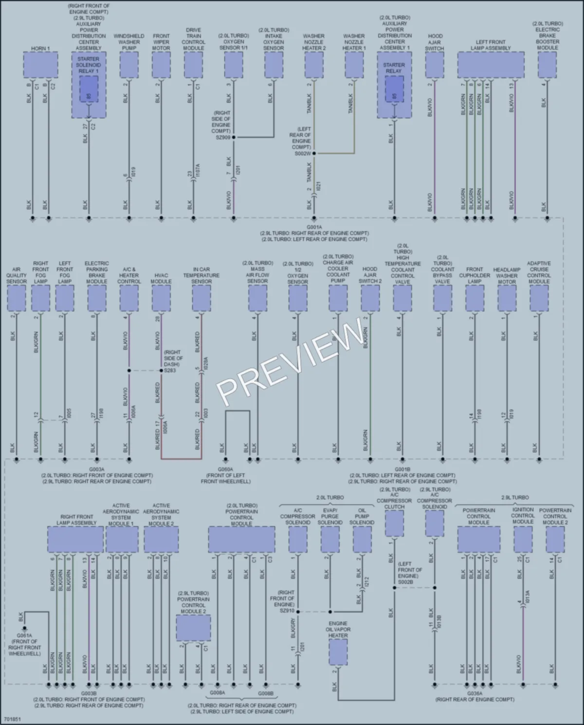 2022 AlfaRomeo Giulia Ground Distribution wiring diagram preview