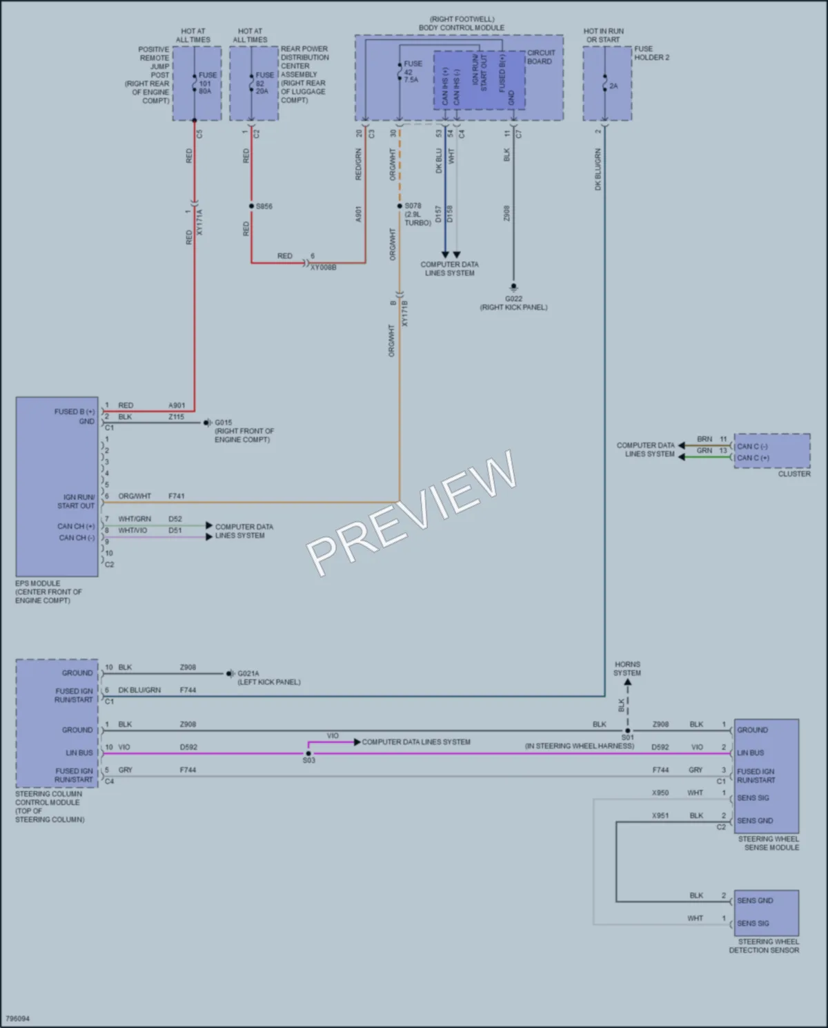 2022 AlfaRomeo Stelvio Electronic Power Steering wiring diagram preview