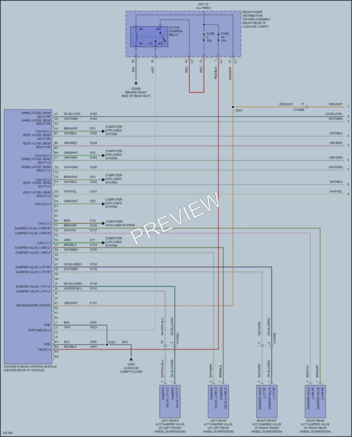 2022 AlfaRomeo Stelvio Electronic Suspension wiring diagram preview