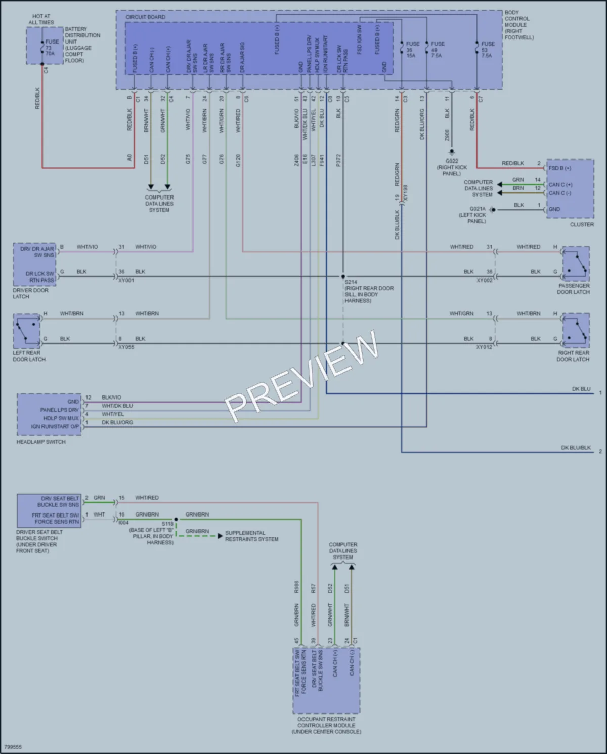 2022 AlfaRomeo Stelvio Warning Systems wiring diagram preview