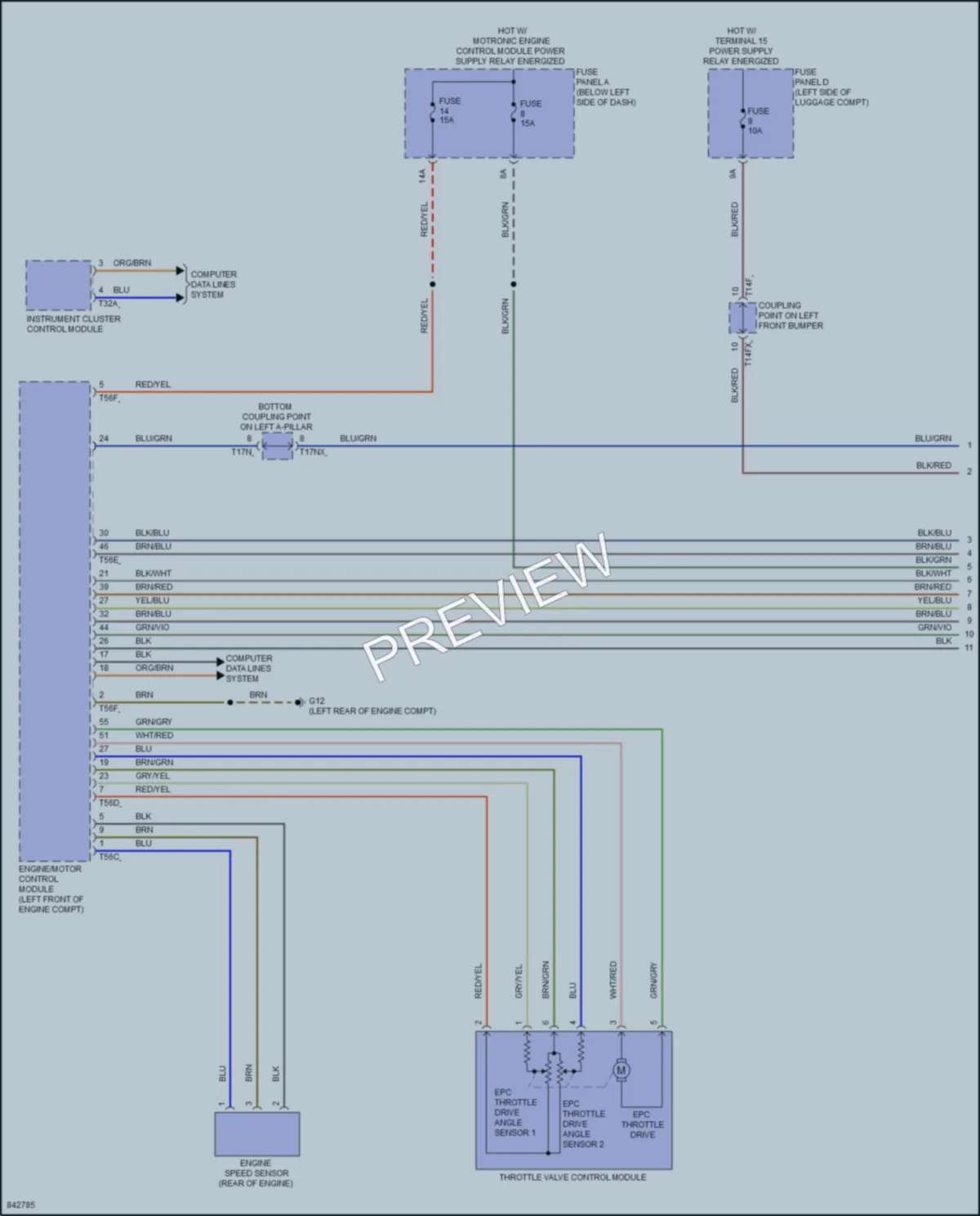 2022 Audi A8L Cruise Control wiring diagram preview