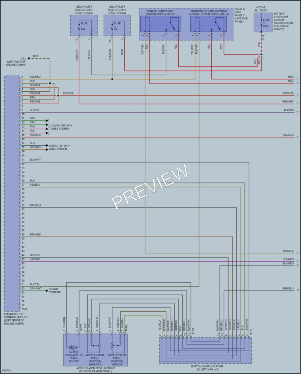 2022 Audi A8L Engine Performance wiring diagram preview
