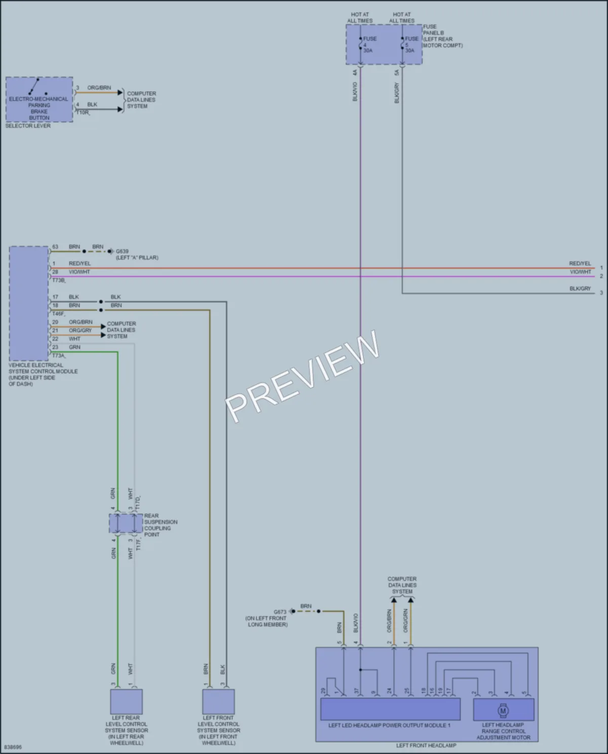 2022 Audi Q4etron Headlights wiring diagram preview