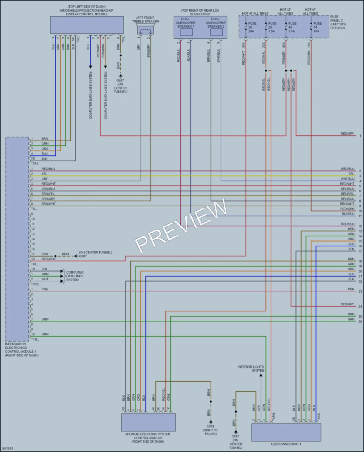 2022 Audi Q4etron Radio wiring diagram preview
