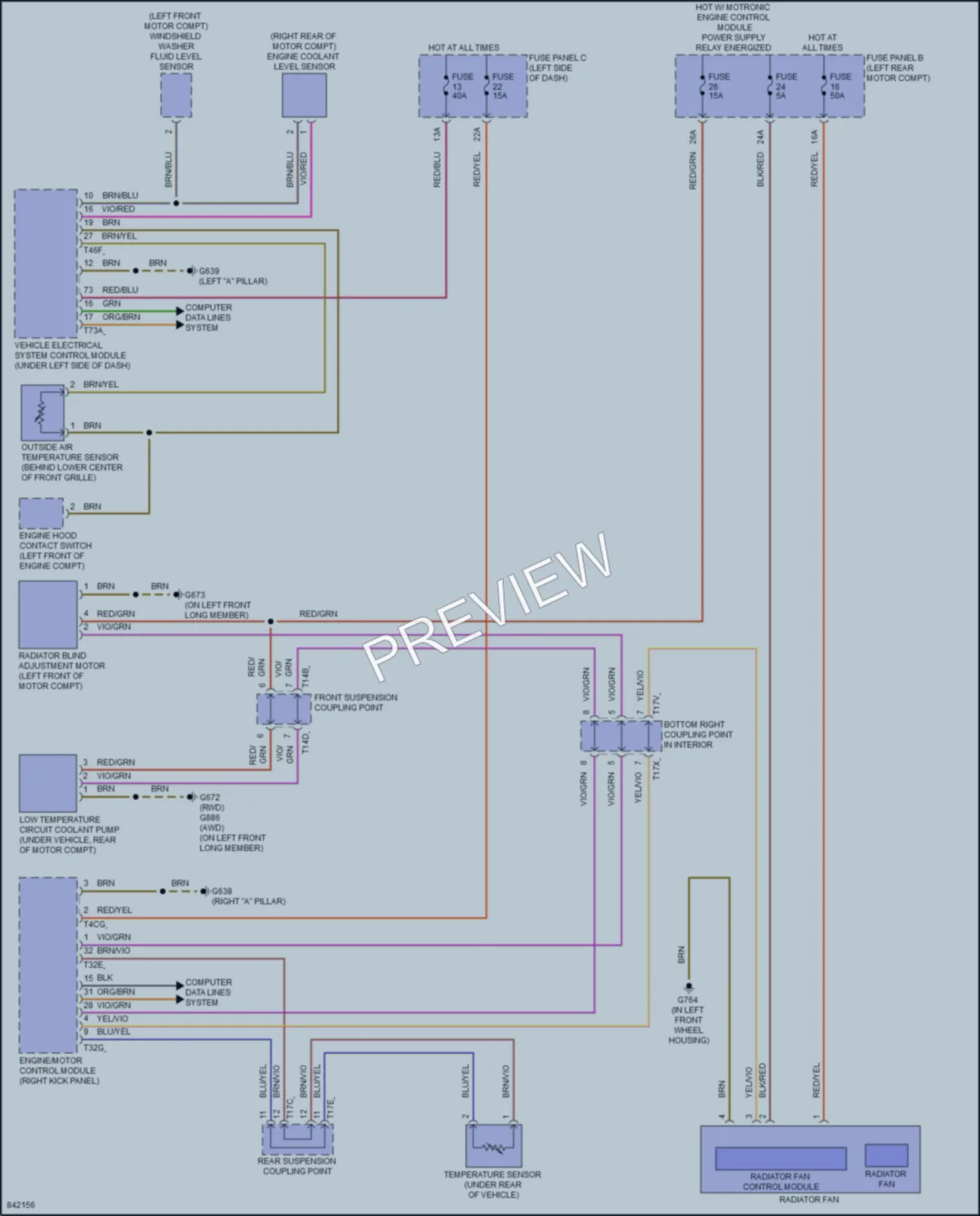 2022 Audi Q4etronSportback Cooling Fan wiring diagram preview
