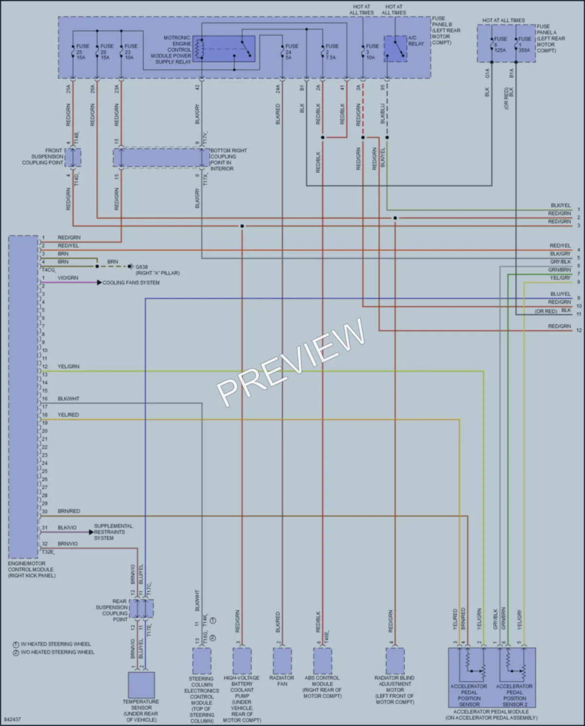 2022 Audi Q4etronSportback Engine Performance wiring diagram preview