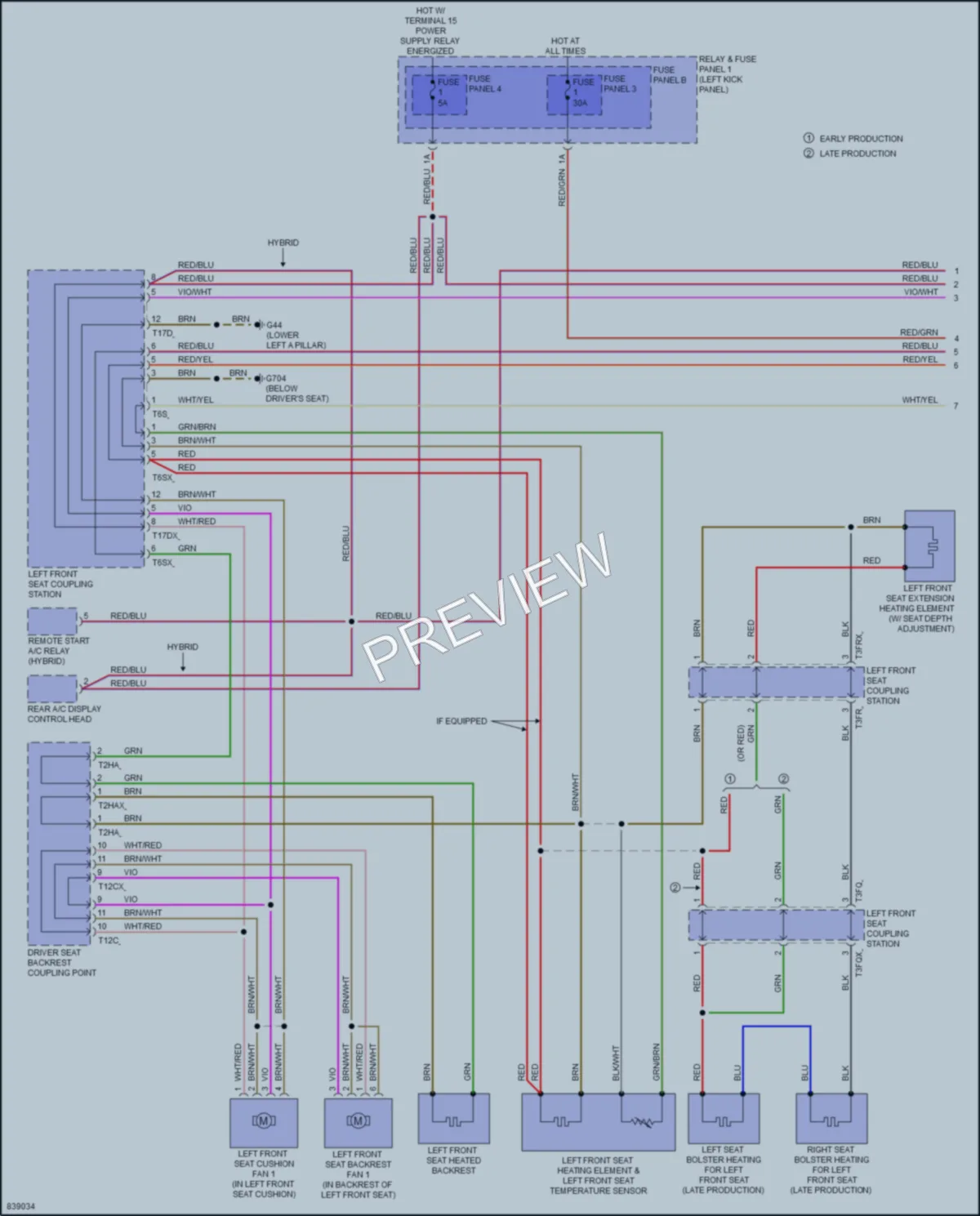 2022 Audi Q5 Power Seats wiring diagram preview