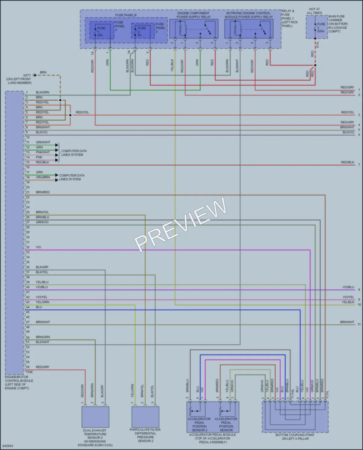 2022 Audi RS5 Engine Performance wiring diagram preview