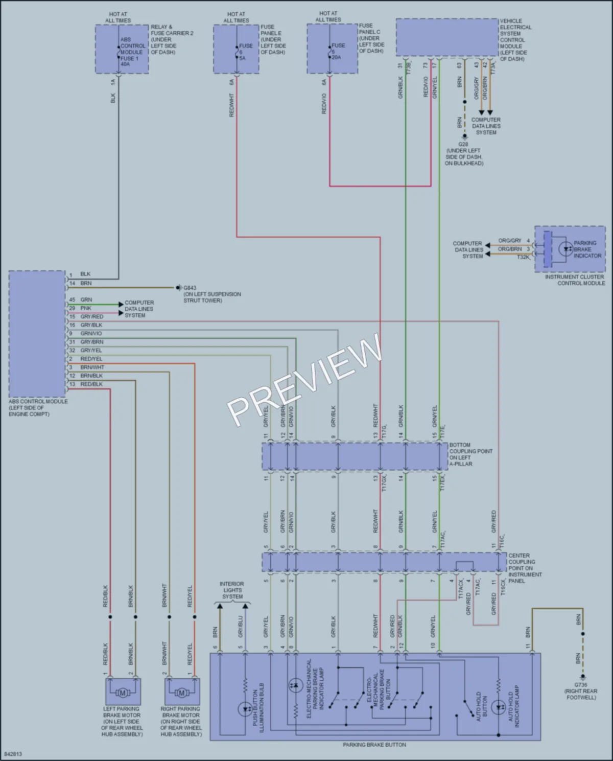2022 Audi RSQ8 Shift Interlock wiring diagram preview