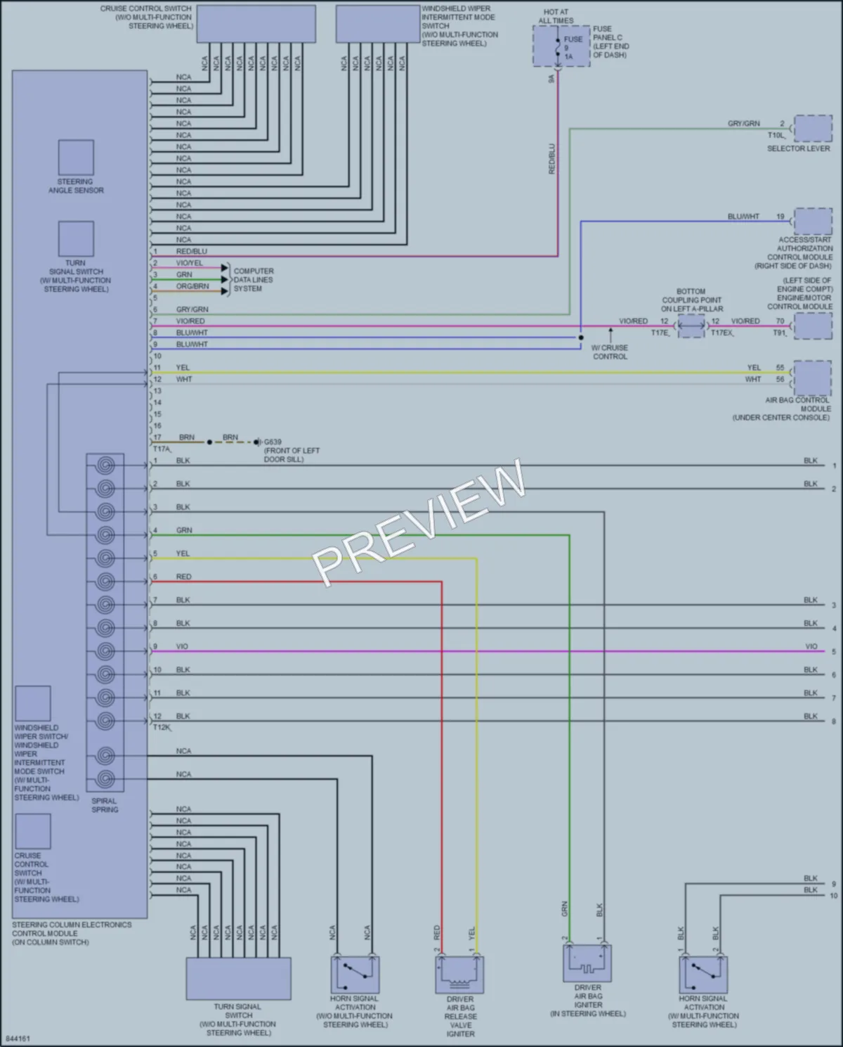 2022 Audi TT Body Control Modules wiring diagram preview