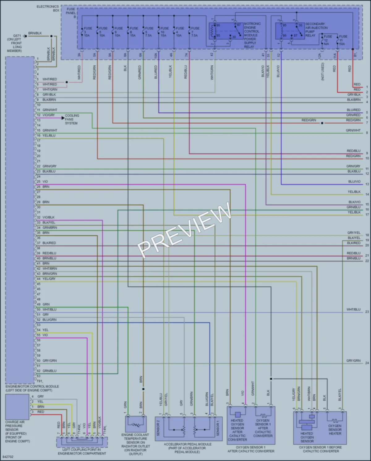 2022 Audi TT Engine Performance wiring diagram preview