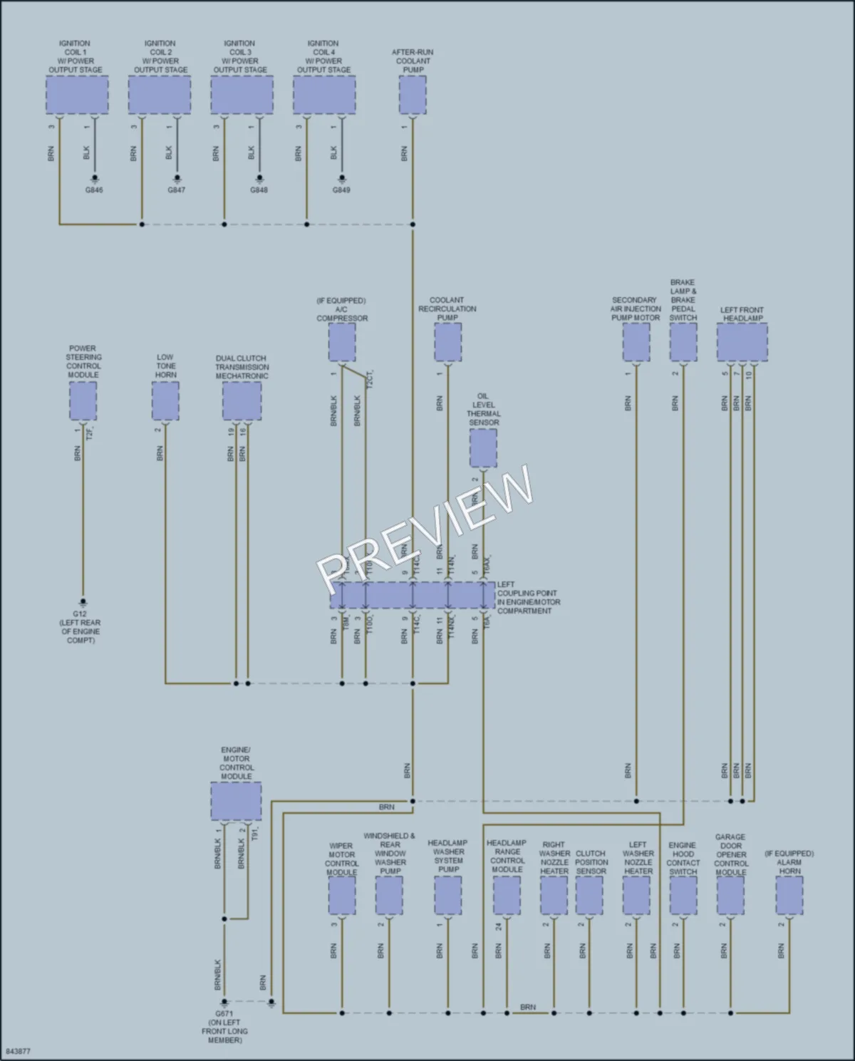 2022 Audi TTRS Ground Distribution wiring diagram preview