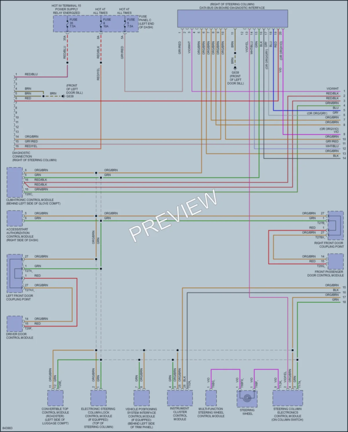 2022 Audi TTS Computer Data Lines wiring diagram preview