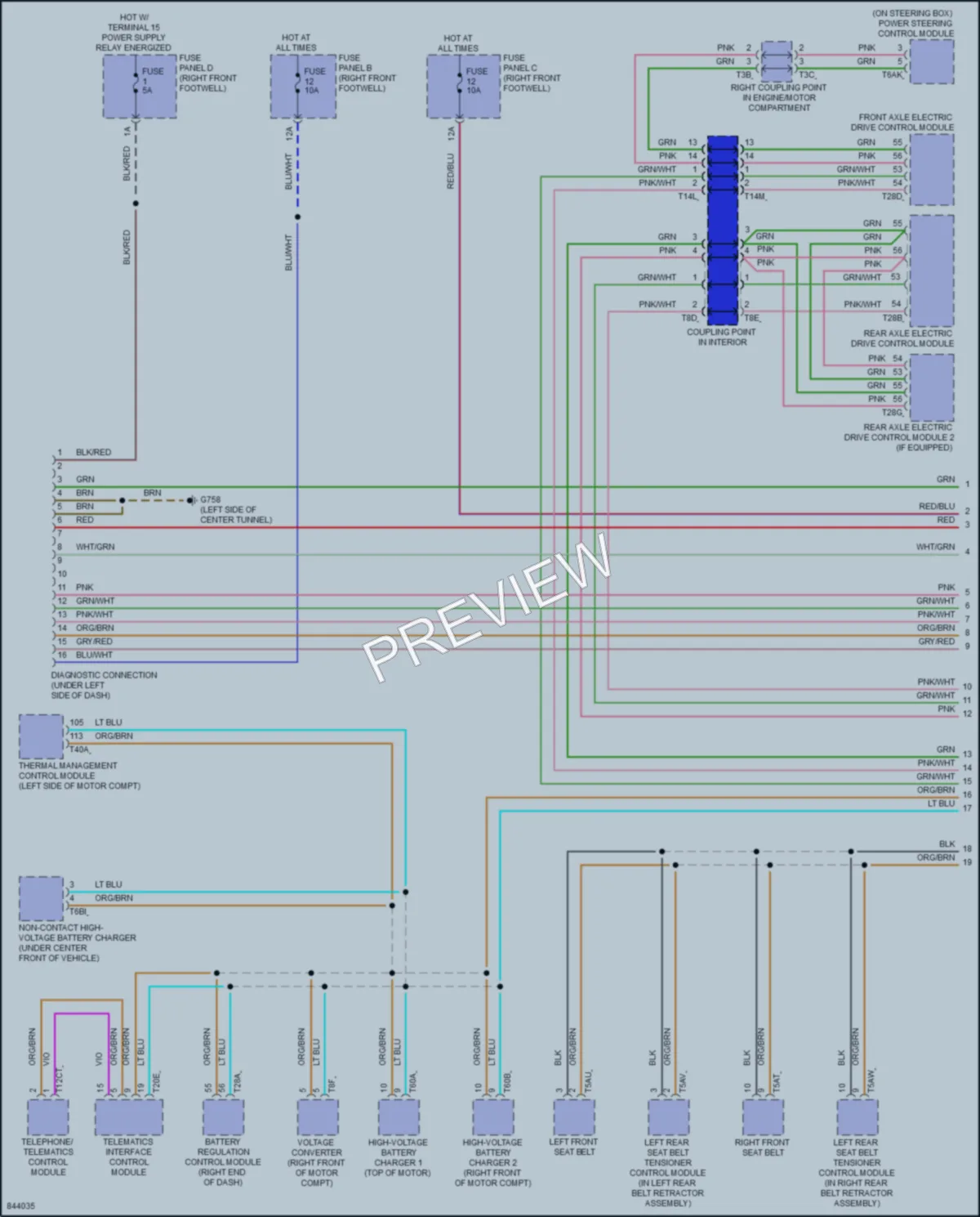 2022 Audi etron Computer Data Lines wiring diagram preview